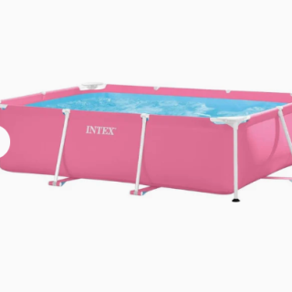 Piscina Estructural Rectangular INTEX 220 x 150 x 60 cm, 1.662L Rosada