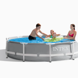 Piscina Estructural Redonda INTEX Prism Frame 305 x 76 cm, 4.485L, con Bomba