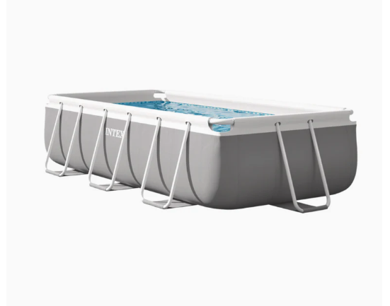 Piscina Estructural Rectangular INTEX Prism Frame 3m x 1.75m x 80cm, 3.539L, con Bomba y Escalera