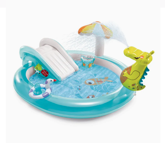 Piscina Centro de Juegos Gator INTEX con Tobogan y Pulverizador